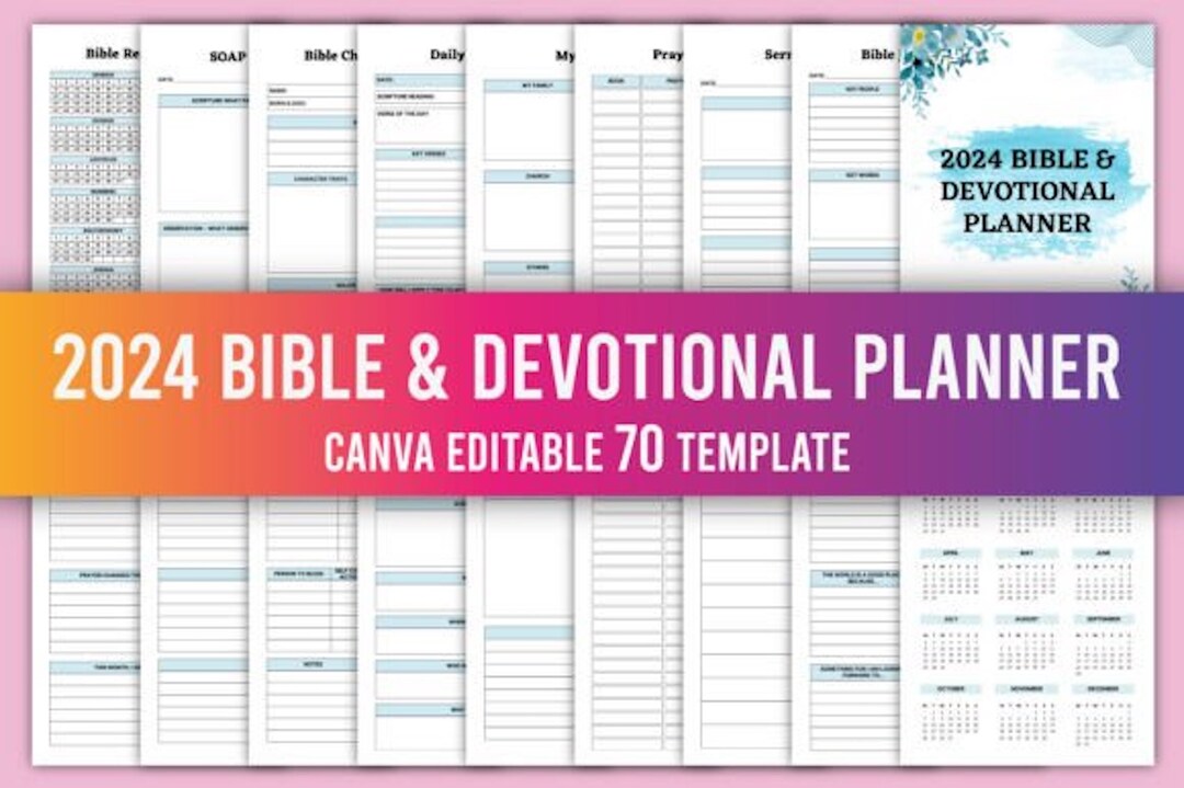 Faith Planner Bible Journal Printable Devotional Planner Bible Study ...