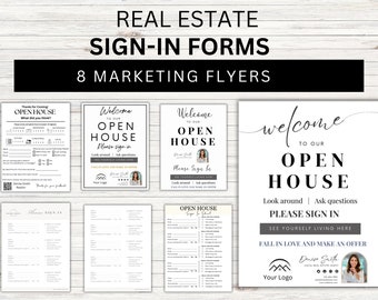 Open House Real Estate Sign In Marketing Forms