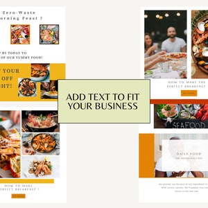 Food Instagram Posts Healthy Eating Recipe Branding Dietician Instagram Template Foodie Blogger Canva Template Social Media Marketing image 5