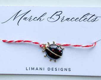 Marti Bracelets Good Luck Black Beetle Limani Designs