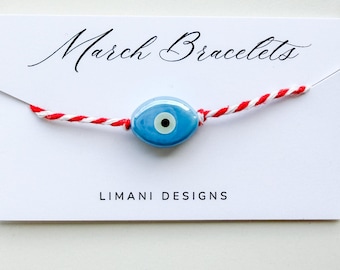 Marti Bracelets Limani Designs Ionian Blue Mati  March Bracelets Good Luck Bracelets