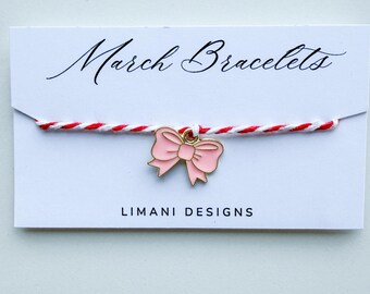 Marti Bracelets Limani Designs You are Bow-tiful March Bracelets Good Luck Bracelets
