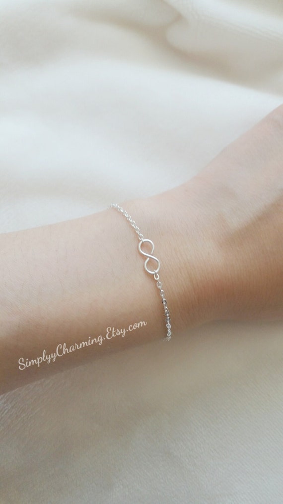Buy Personalized Infinity Bracelet. Initials Rose Gold Bracelet. Two Discs  Jewelry. Mom,sister,wife,bridesmaid Gift. Online in India - Etsy