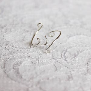 Custom Personalized Initial Rings Letters Lower or Upper Case Wear As Rings Or Knuckle Rings Midi Easily Adjustable image 3