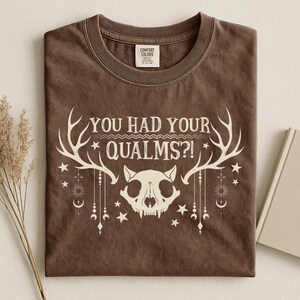 You Had Your Qualms Shirt, Widow's Bay Halloween Tee, Comfort Colors Patricia Quote Shirt, Widow's Bay Merch