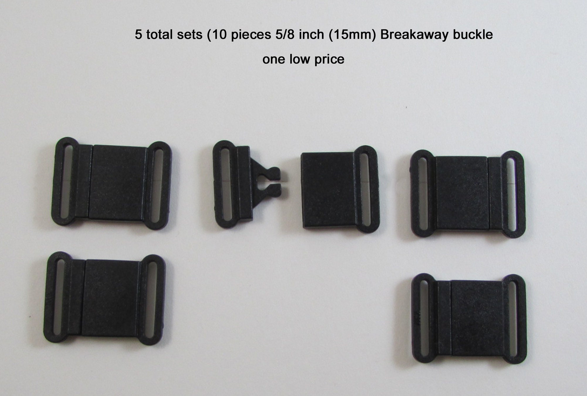 Wholesale PandaHall Elite 60 Sets 5 Color Plastic Breakaway Clasps