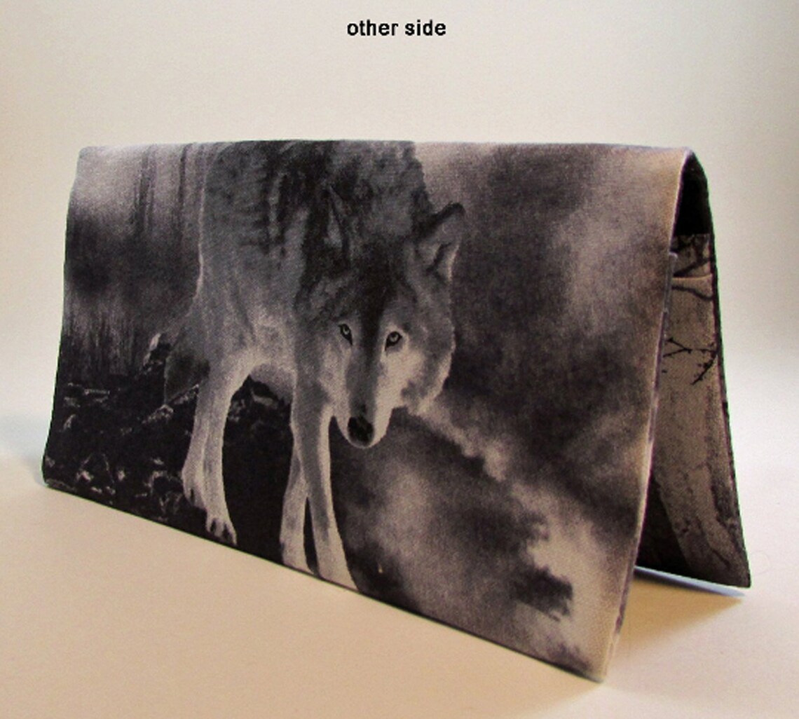 Wolves 5 Checkbook Cover Coupon Holder Wildlife Check Book Etsy