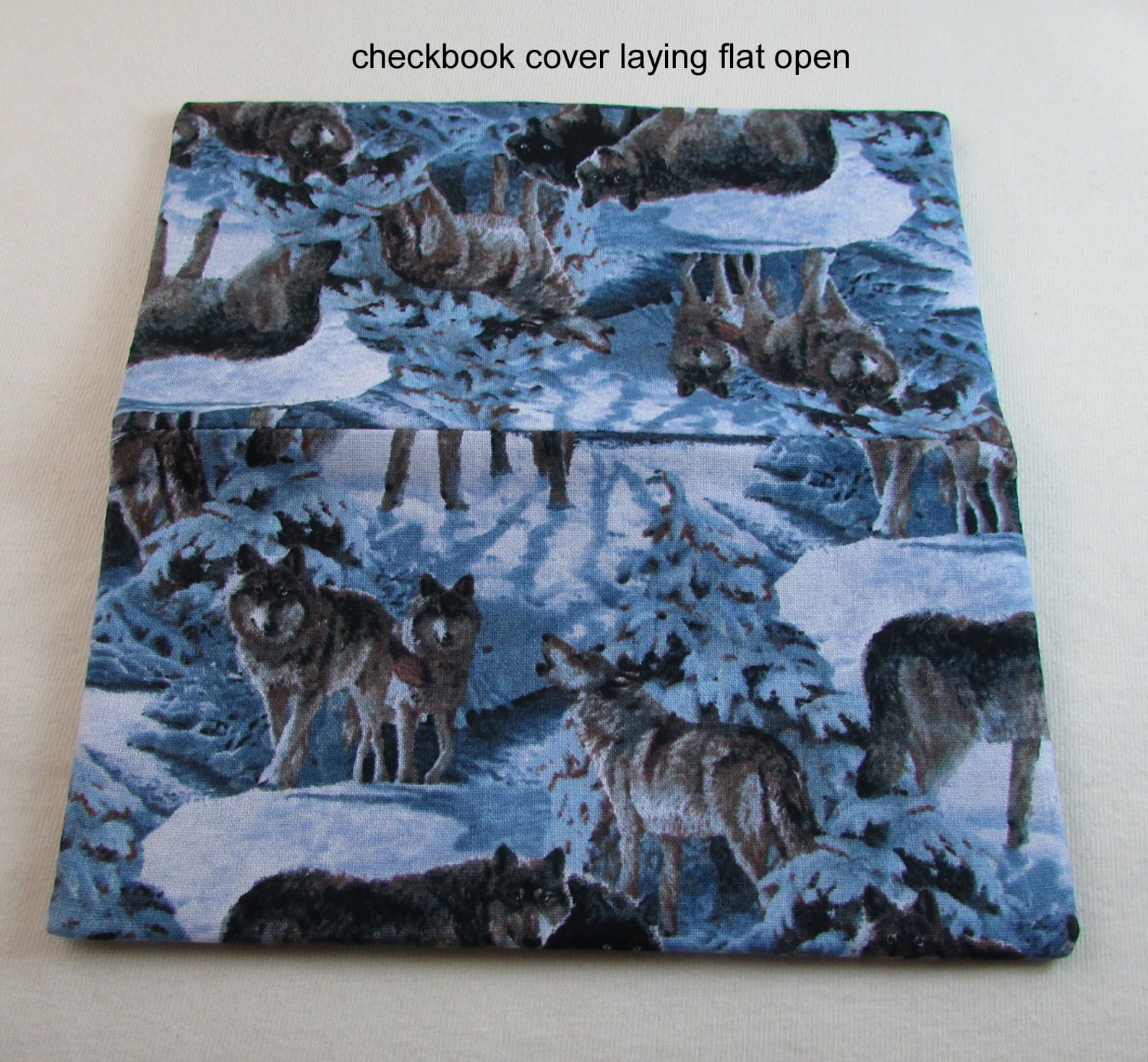 Wolves 3 Checkbook Cover Coupon Holder Wildlife Check Book Etsy