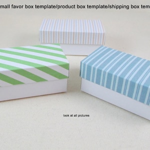 Favor Box Template - Small Box Design for Party and Gifts