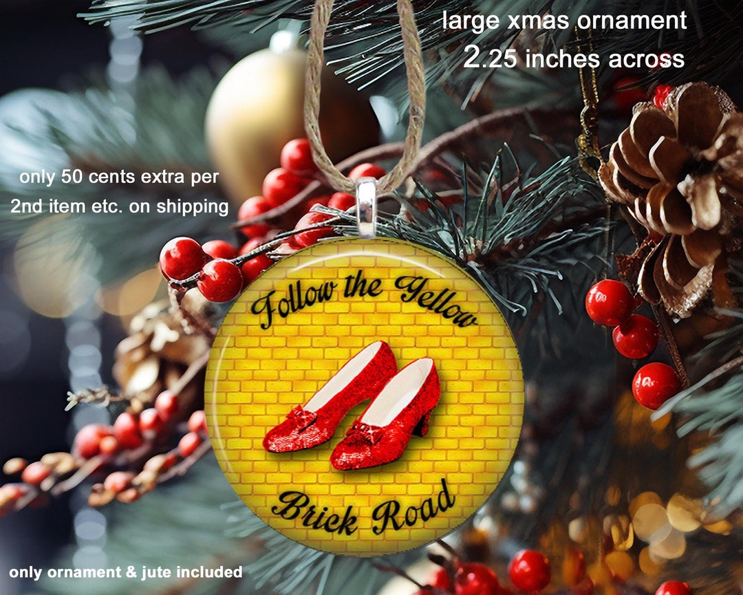 Follow the Yellow Brick Road Christmas Tree Ornament