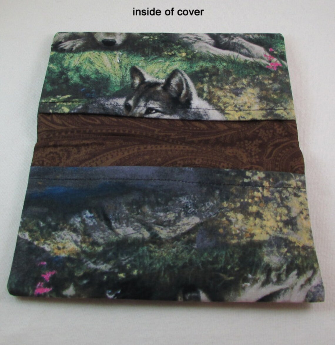 Wolves Checkbook Cover Coupon Holder Wildlife Check Book Etsy