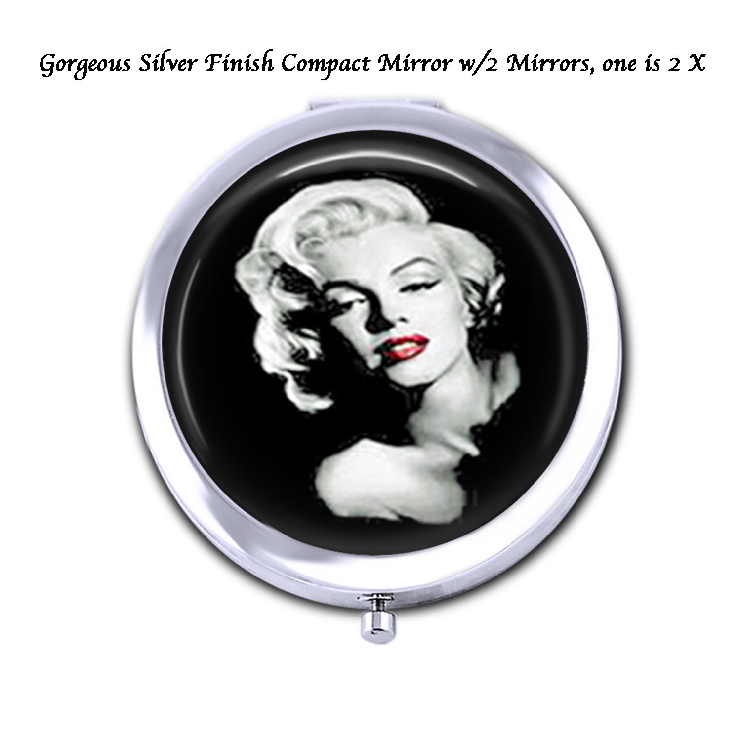Marilyn Monroe Compact Mirror Compact With 2 Mirrors One Is Etsy Marilyn Monroe Compact Mirror Compact With 2 Mirrors One Is Etsy
