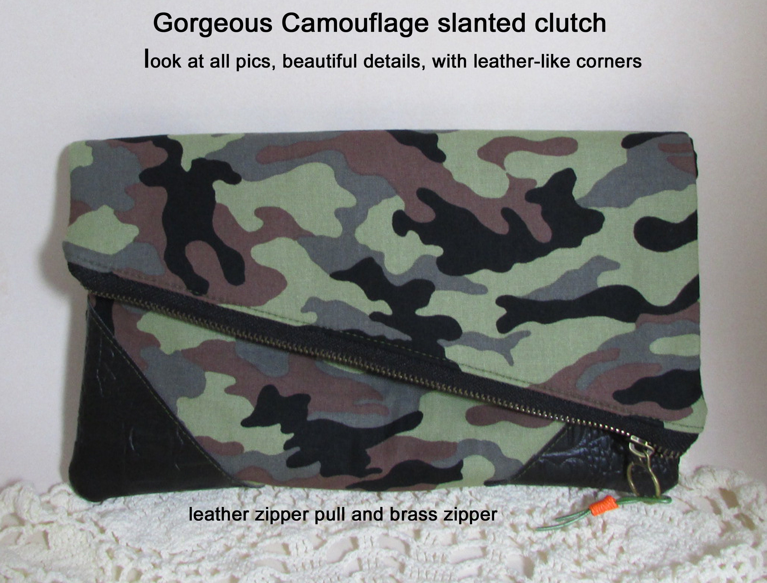 Camo clutch bag hotsell