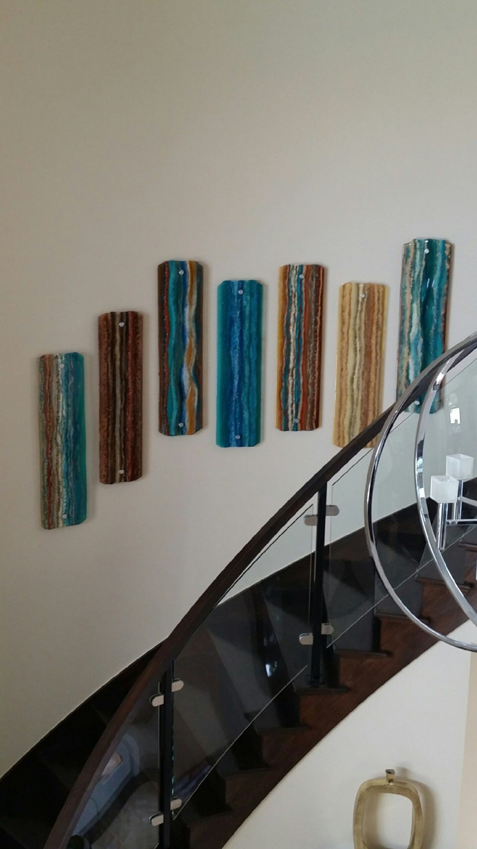 Custom Fused Glass Wall Panels 36x 10 SHIPPING Etsy