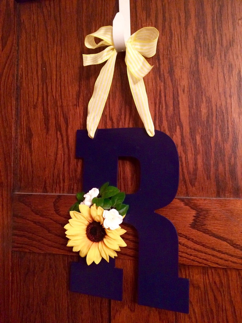Front Door Sign Door Hanger Monogrammed Gifts Decorative Letters Wedding Present