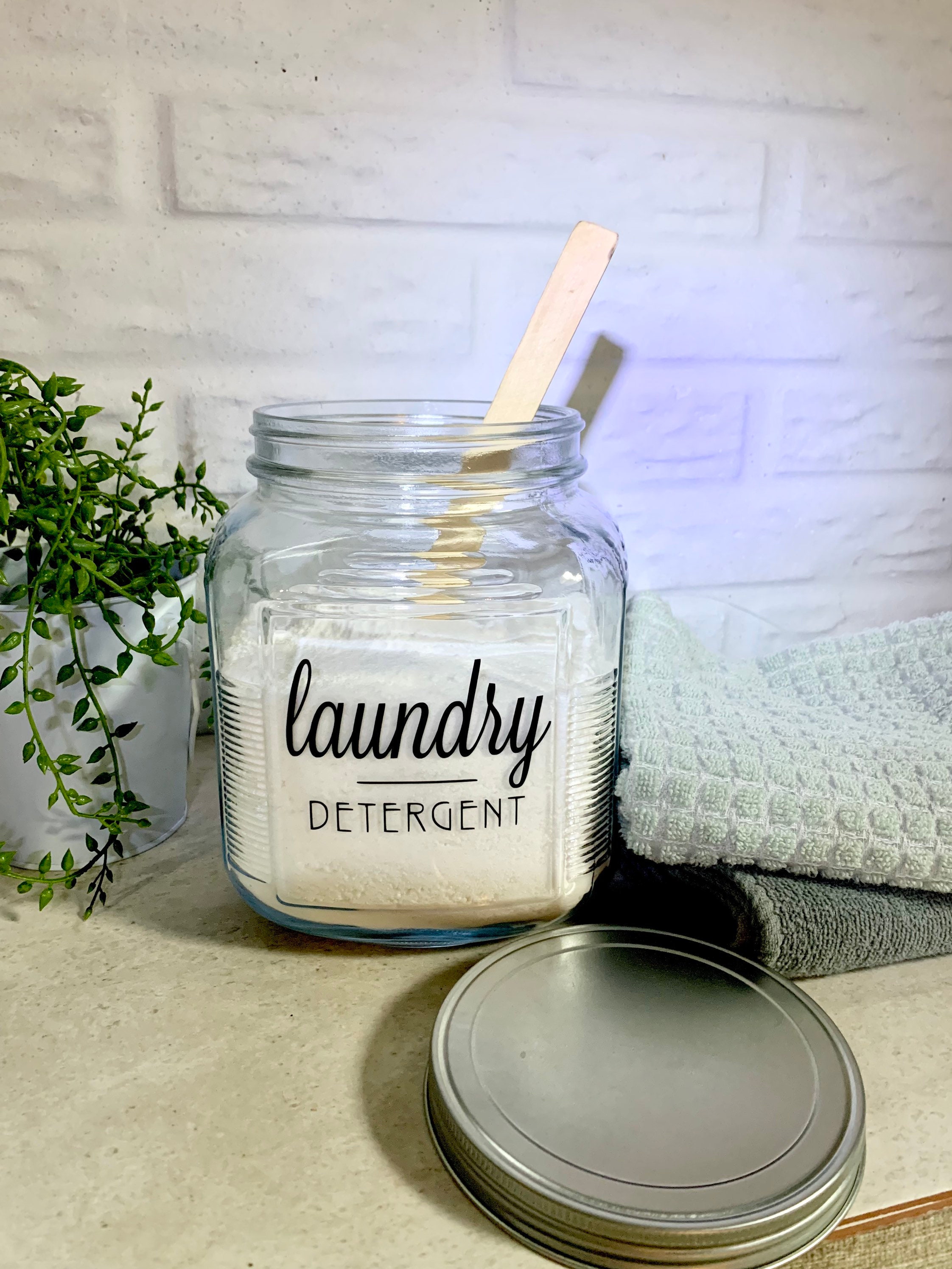 Preprinted Laundry Jar and Soap Bottle Labels/custom Laundry