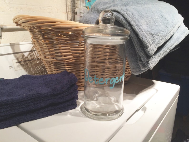 Laundry Detergent Jar Soap Dispenser Laundry Room Decor | Etsy