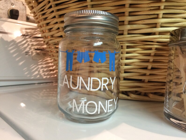 Laundry Room Decor Coin Bank Money Bank Money Jar Savings Etsy
