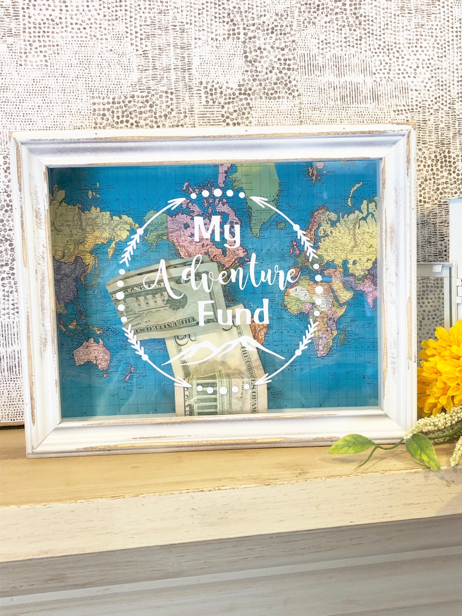 My Adventure Fund Money Box Shadow Box Bank Money Bank | Etsy