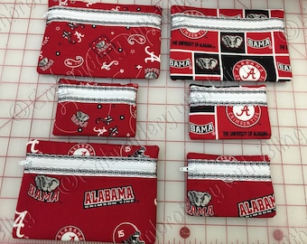 Alabama - Zipper Coin  & Small Cosmetic Bag