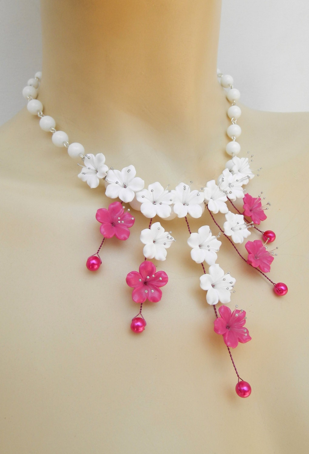 Sakura Flower Jewelry Hot Pink Jewelry Sakura Jewelry