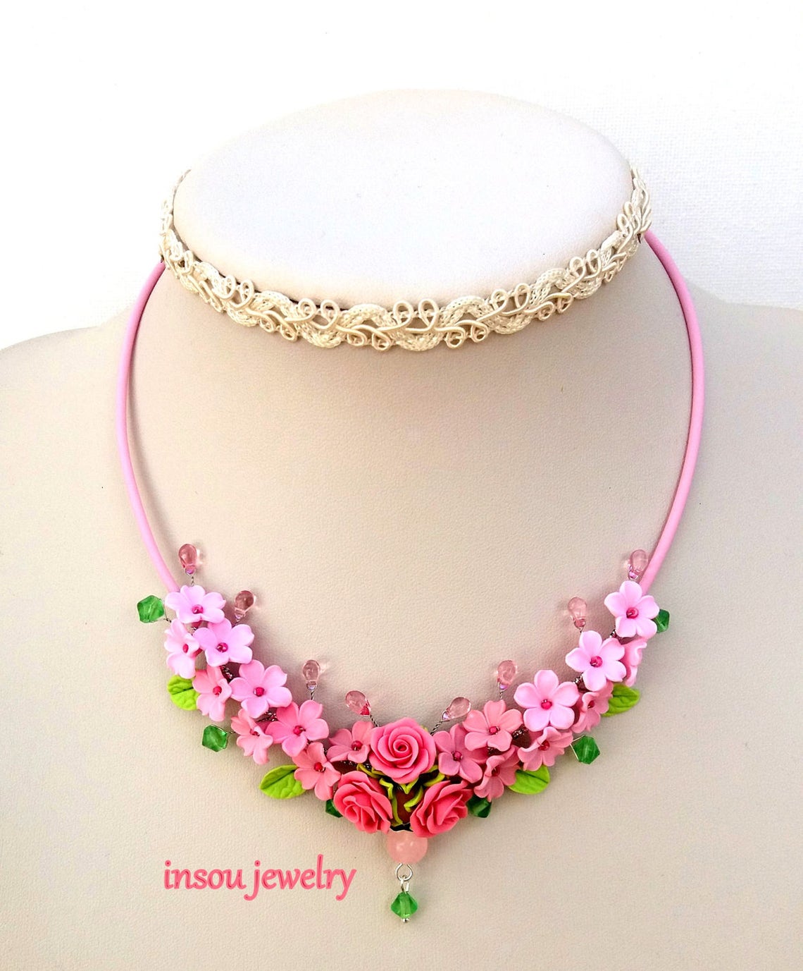 Pink Flower Jewelry Dusty Pink Wedding Jewelry Rose Etsy