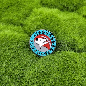 Hisssssssss Opossum Pin - 1 inch hard enamel pin