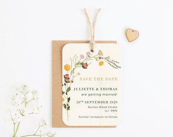 save the date tag etsy