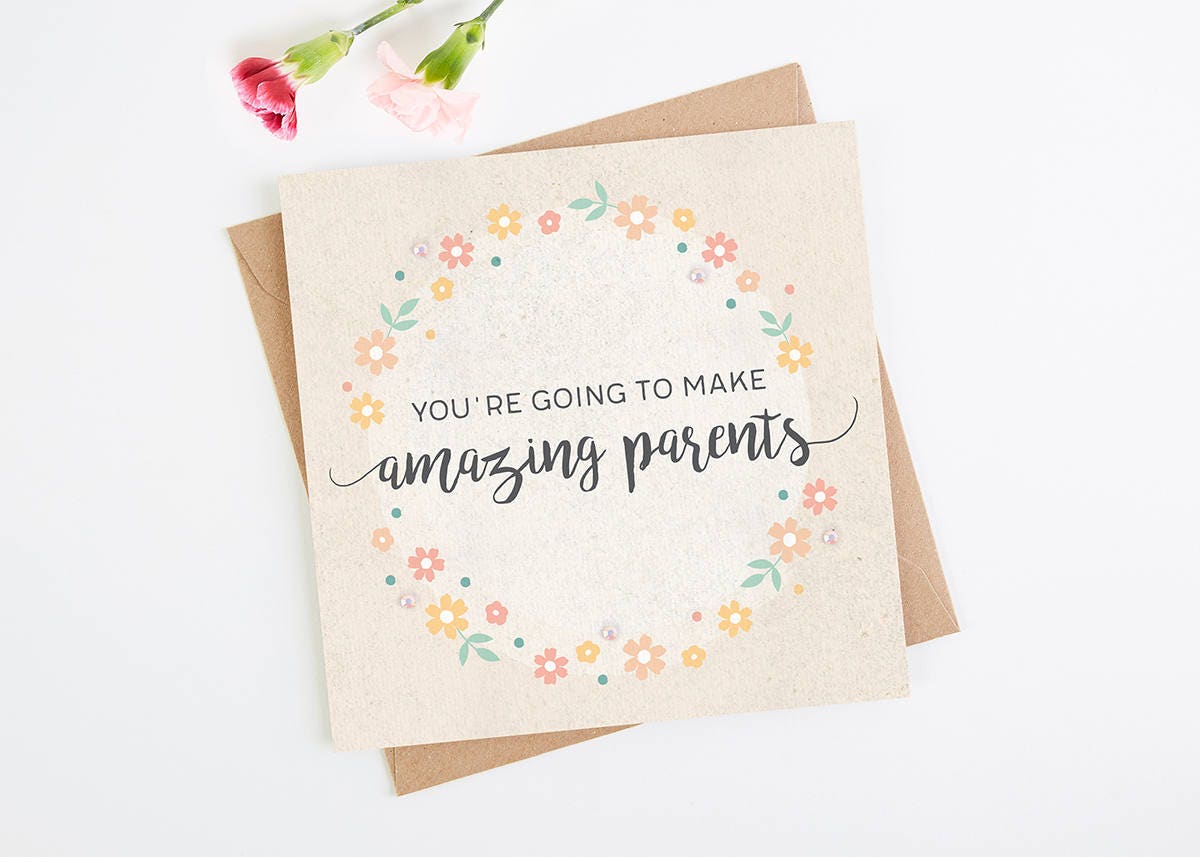 New Parents Pregnancy Baby Shower Congratulations Mum Dad