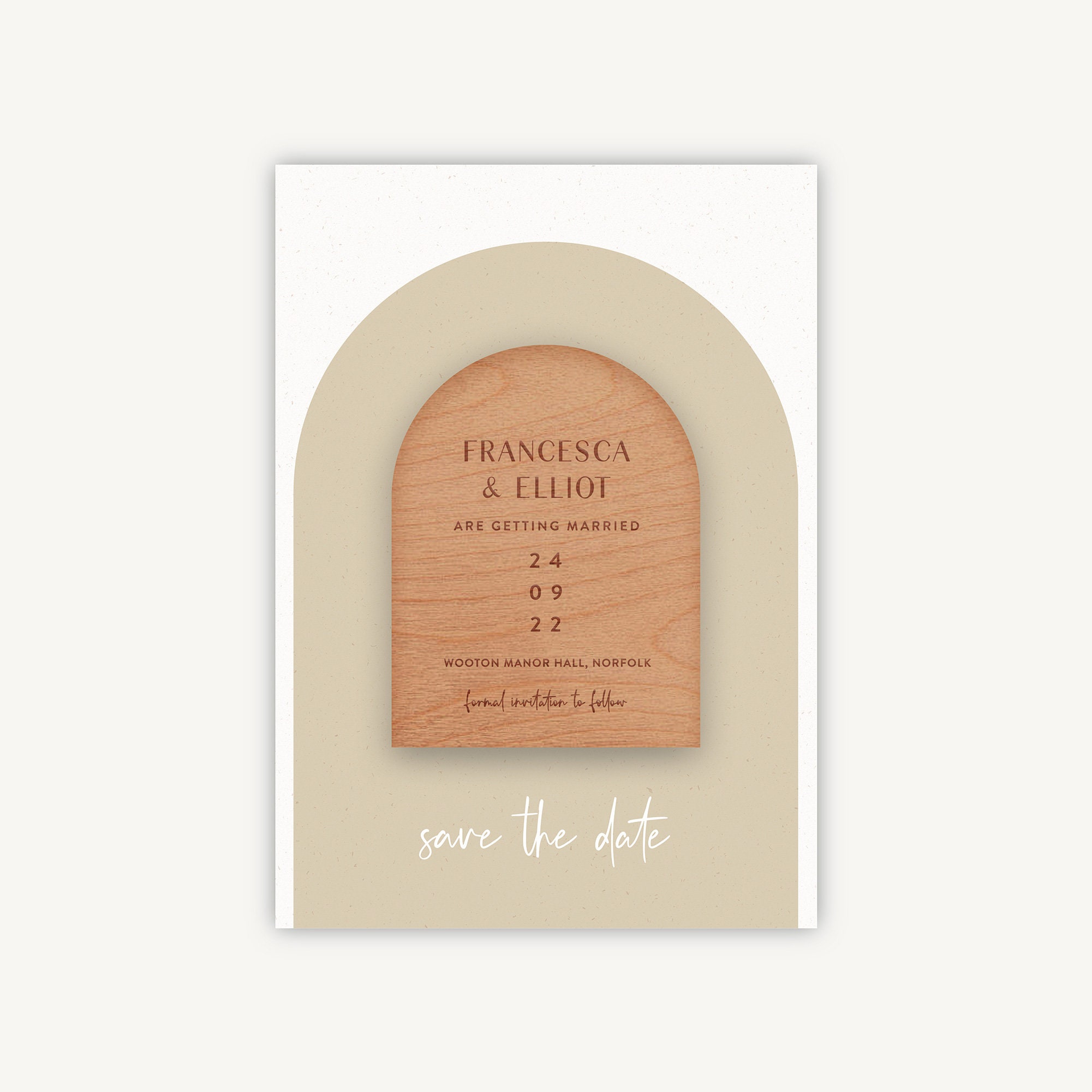 Save The Date, Magnet Minimalist Arch, Modern Simple Script Wedding