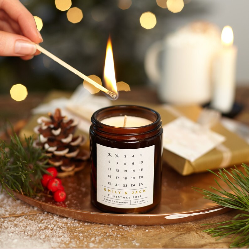 Advent Calendar Christmas Candle Etsy UK