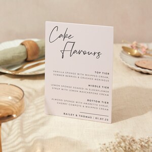 Hochzeitstorte Zeichen | Hochzeit Zeichen | A4 Robustes Foamex Schild | Moderne Minimal Schrift