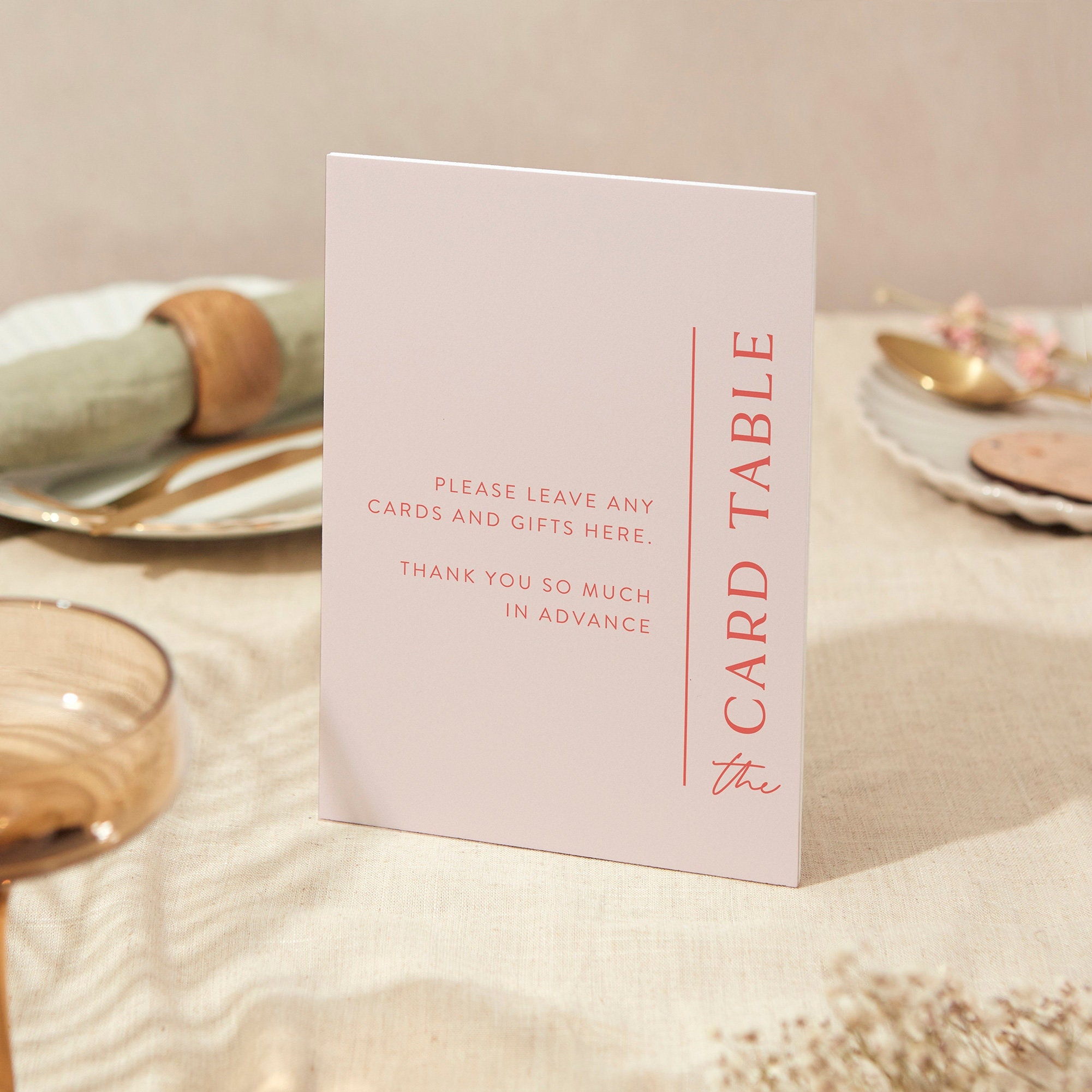 Cards & Gifts Sign | Wedding A5 Sturdy Foamex Modern Layout