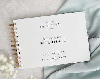 Simple Script Wedding Guest Book
