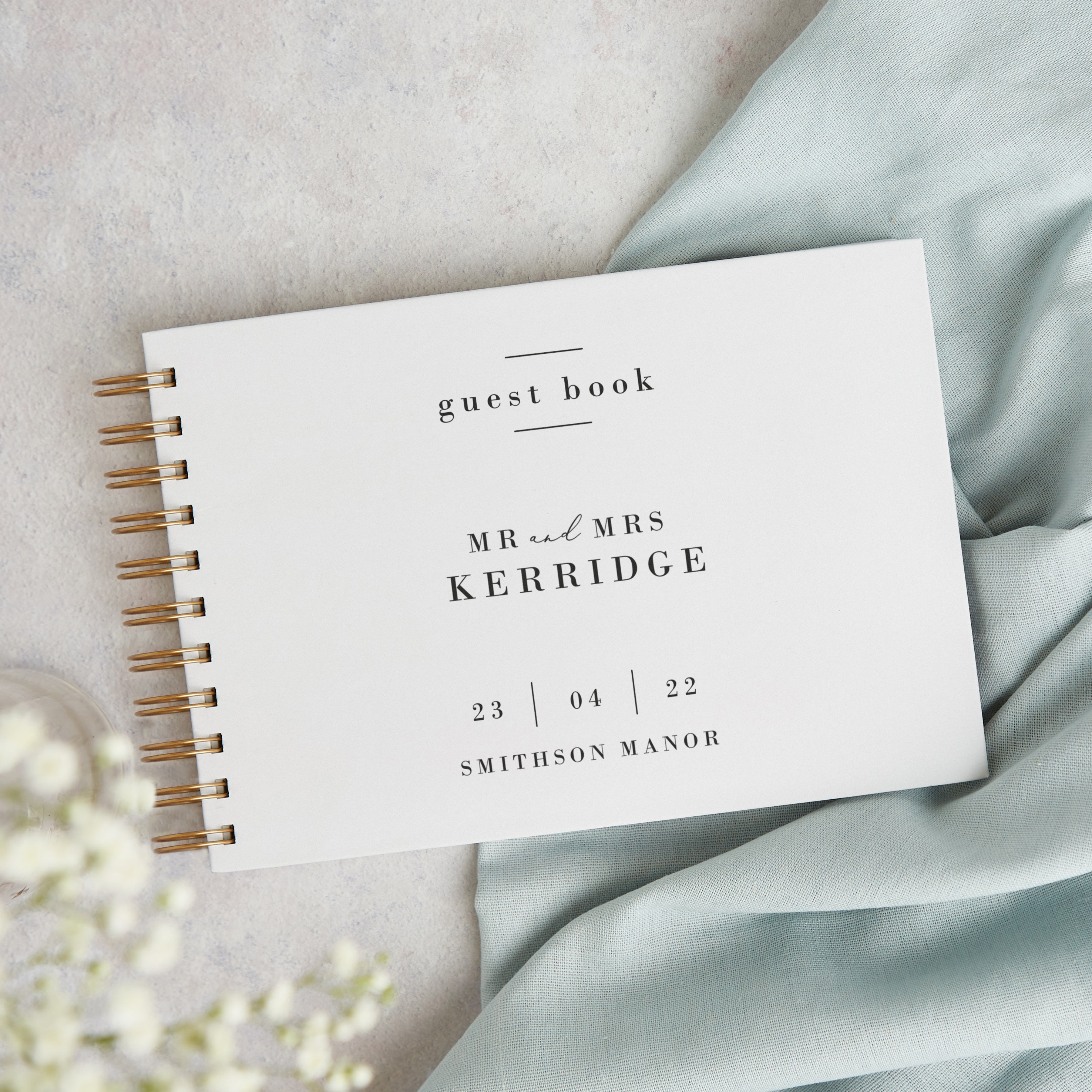 Simple Script Wedding Guest Book