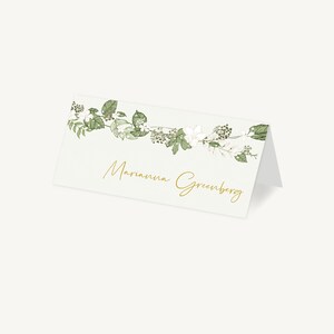 Wedding Place Cards - Personalised Place Setting - Wedding Place Card - Wedding Breakfast Table Cards - Wedding Seating - White Floral