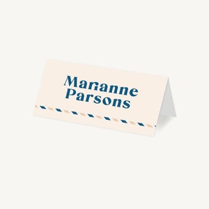 Wedding Place Cards - Personalised Place Setting - Wedding Place Card - Wedding Breakfast Table Cards - Wedding Seating - Muted Travel