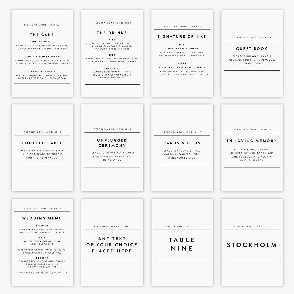 Table Name Sign - Wedding Table Names Signs - Wedding Tables Signs ...