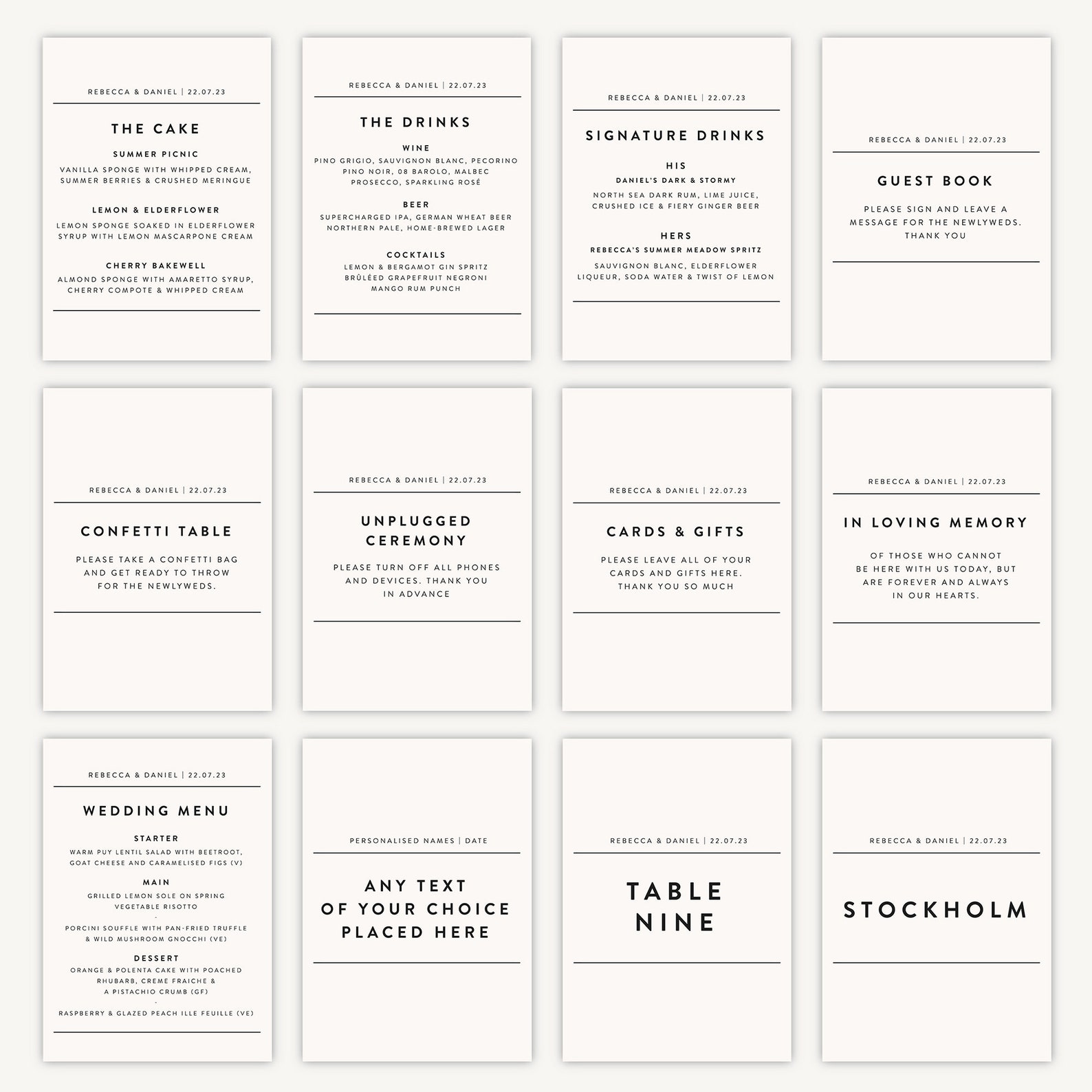 Table Name Sign - Wedding Table Names Signs - Wedding Tables Signs ...