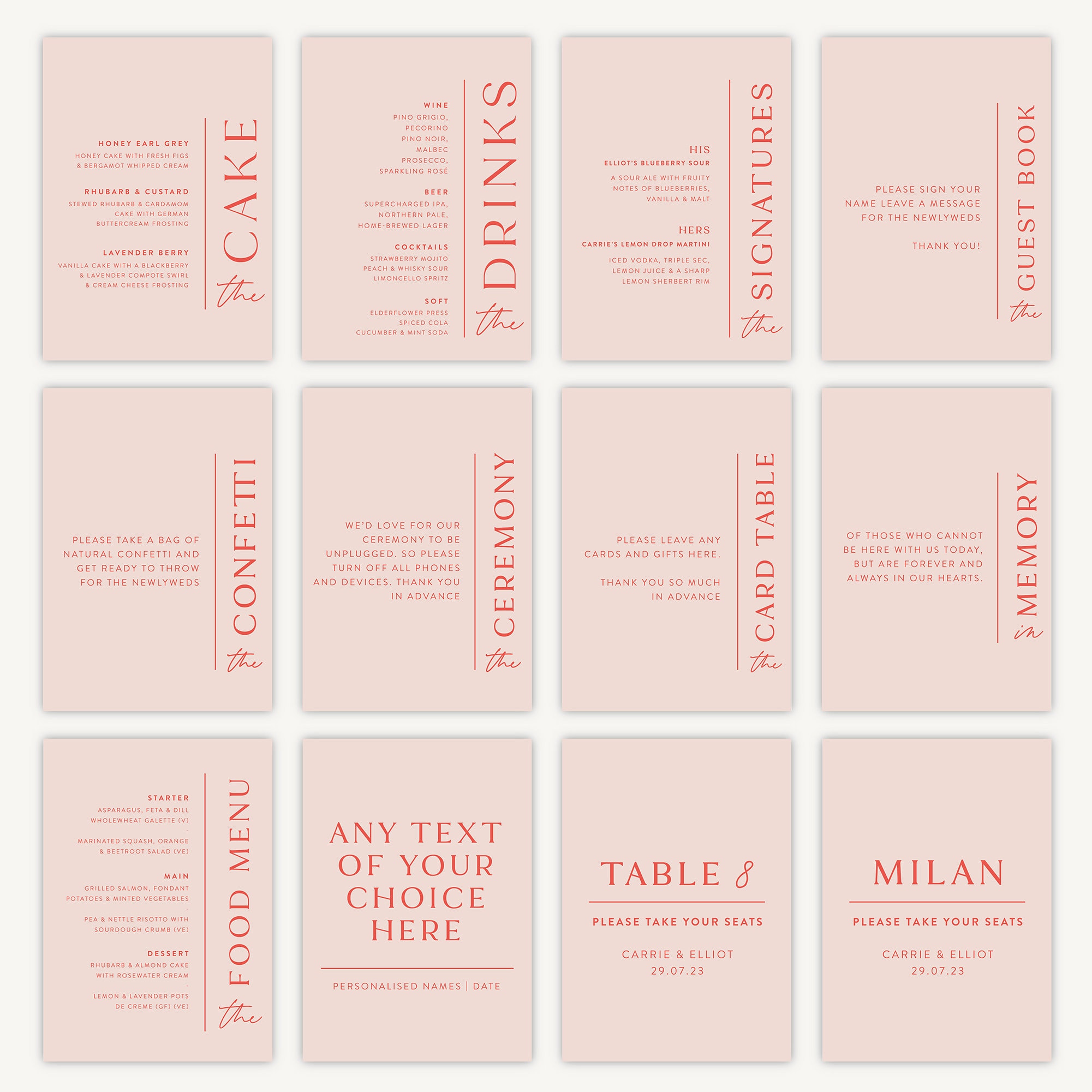 Table Name Sign - Wedding Table Names Signs - Wedding Tables Signs ...