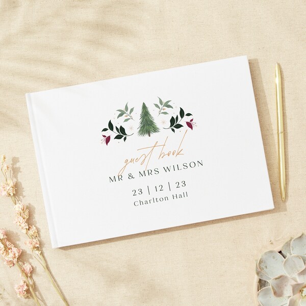 Winter Guest Book Etsy
