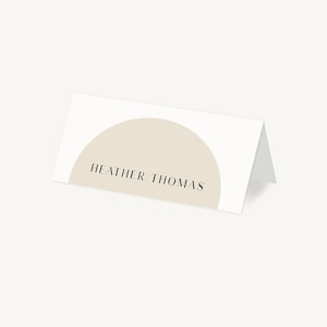 Wedding Place Cards - Personalised Place Setting - Wedding Place Card - Wedding Breakfast Table Cards - Wedding Seating - Minimalist Arch