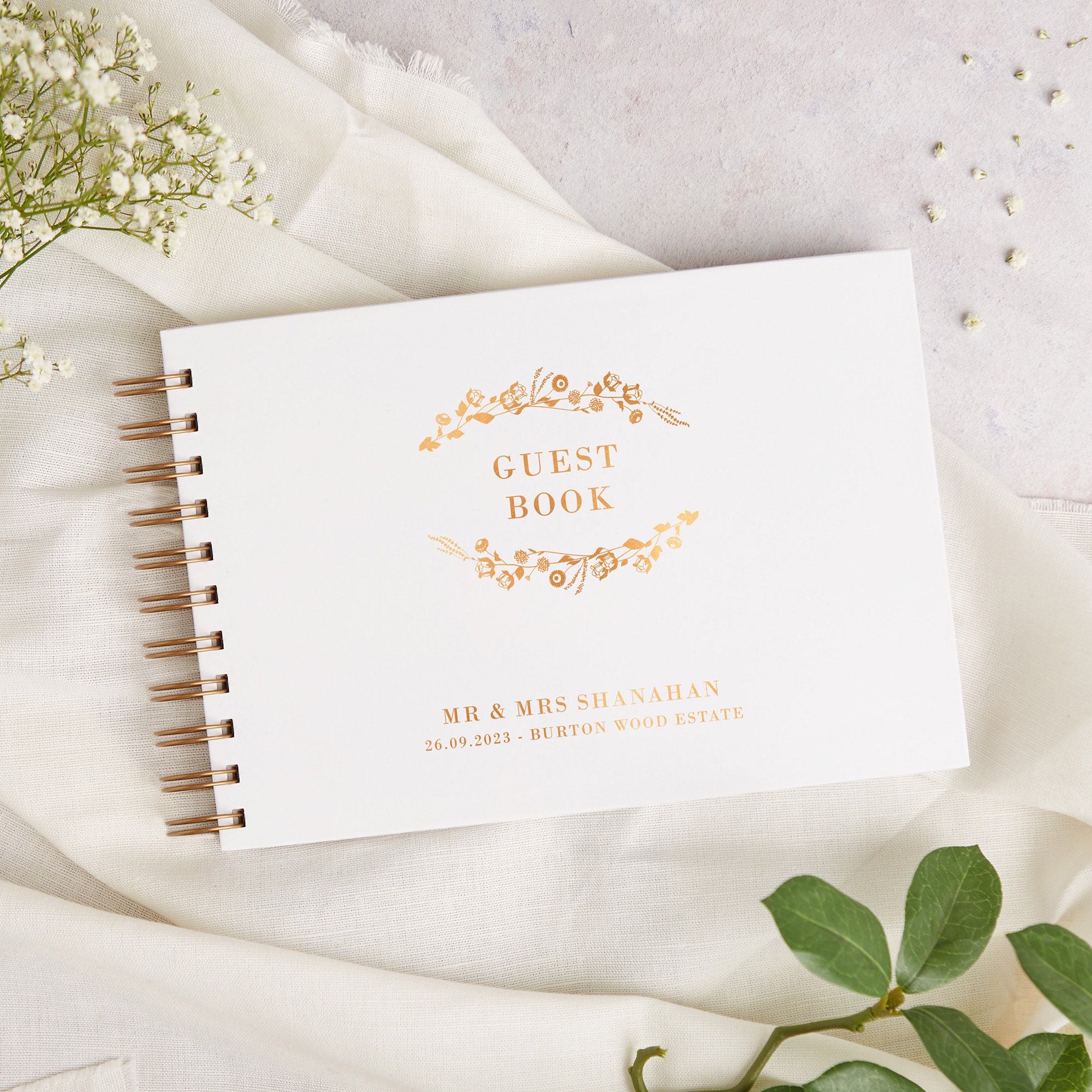 Wedding Guest Book Wildflowers