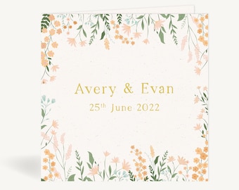 Summer Meadow Folded Wedding Invitation