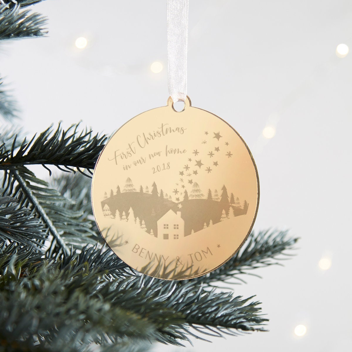 Erste Weihnachten In Neuen Haus Baum Dekoration Homewarming Etsy