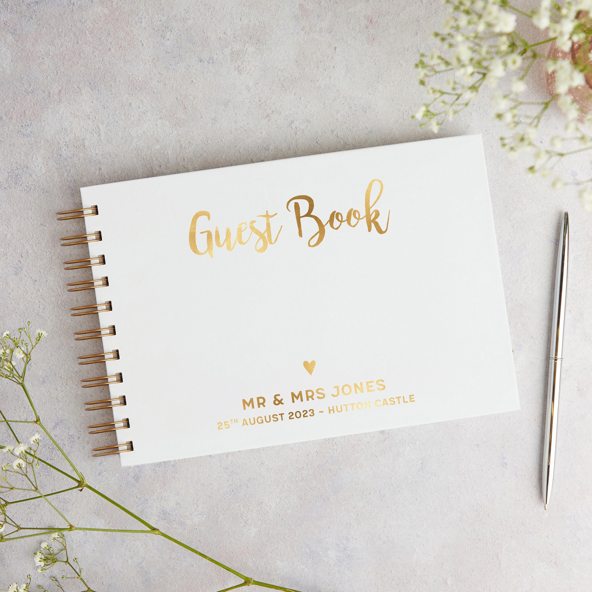 Foil Wedding Guest Book