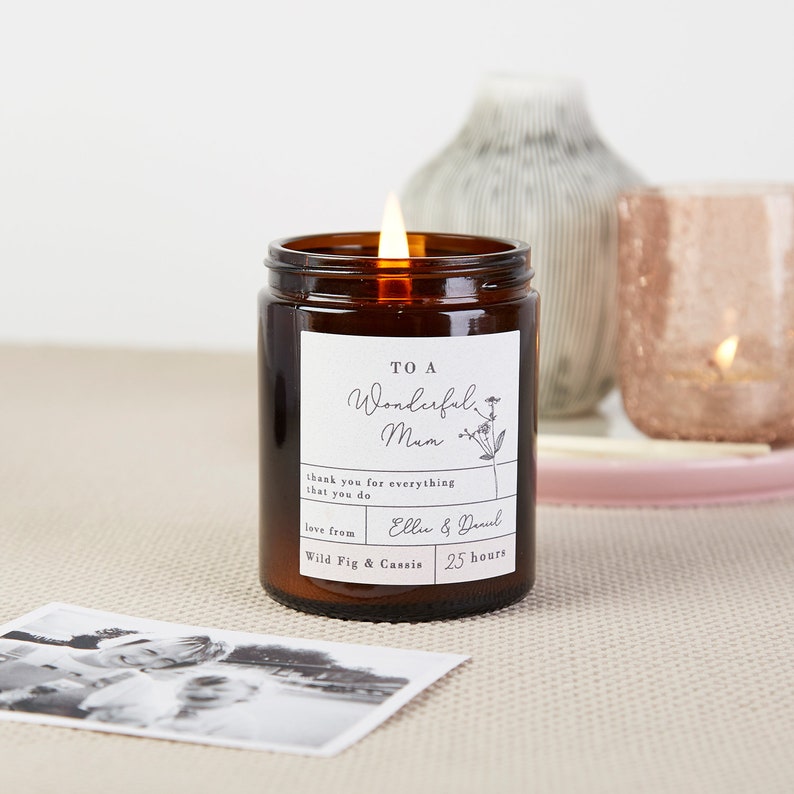 Mother's Day Gifts, Mother's Day Gift, Mother's Day Personalised Apothecary Candle