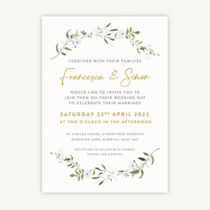 Spring Flowers Wedding Invitation image 2