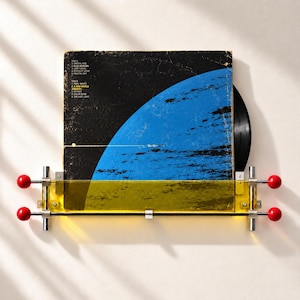 Acrylic Vinyl Record Shelf, Wall-Mounted Album Display, Modern Music Room Decor