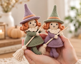 Crochet Witch Doll Pattern | Halloween Amigurumi (Digital Download)
